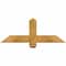 Ekena Millwork Eugene Rough Sawn Timber Gable Bracket, Western Red Cedar, 36"W x 13"H x 4"D x 4"F, 9/12 Pitch GBW036X13X0404EUG00RWR - alternate 1